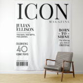 オーダーメイド ファッション雑誌 バナー デコレーション, ホワイトパーティ タペストリー (インサイチュ)