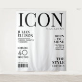 オーダーメイド ファッション雑誌 バナー デコレーション, ホワイトパーティ タペストリー (正面)