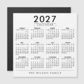 オーダーメイド ファミリー ウォールカレンダー 2027 (正面/裏面)