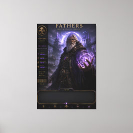 オーダーメイド ファンタジーお父さん キャンバスウォールアート キャンバスプリント
