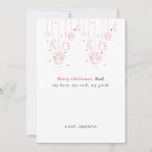 オーダーメイド ファーザークリスマスカード