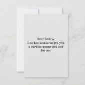 オーダーメイド ファースト ファザーズデイ かわいい ミニマル フォト カード (裏面)