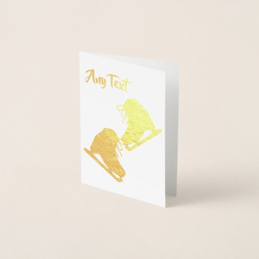 オーダーメイド フィギュア スケート 箔カード (正面)