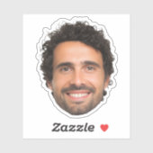 オーダーメイド フェイスステッカー, あなたの写真からステッカーを作成 シール (シート)