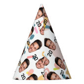オーダーメイド フェイス パーティー ハット, 個性的な誕生日 年齢 パーティーハット (裏面)