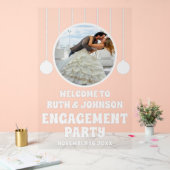 オーダーメイド フォトエンゲージメント パーティー ウェルカム アクリルサイン (ウェディング)