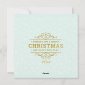 オーダーメイド フォトフレーム クリスマス&ニューイヤー シーズンカード (裏面)