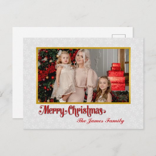 オーダーメイド フォトフレーム クリスマス＆ニューイヤー シーズンポストカード (正面/裏面)