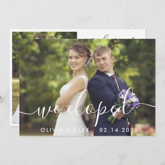 オーダーメイド フォト ウェディング 案内状 (正面/裏面)