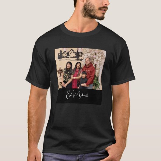 オーダーメイド フォト ギフト 友達 家族 Tシャツ (正面)