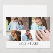 オーダーメイド フォト グリッド おしゃれ ウェディング セーブ・ザ・デート 招待状 (正面/裏面)