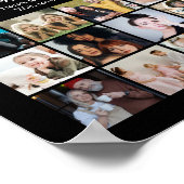 オーダーメイド フォト コラージュ - パーソナライズされた ギフト ポスター (角)