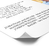 オーダーメイド フォト コラージュ パーソナライズド ウェディング メモリアル ポスター (角)