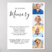 オーダーメイド フォト コラージュ パーソナライズド ウェディング メモリアル ポスター (正面)