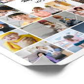 オーダーメイド フォト コラージュ 50 枚の写真 50周年記念 ポスター (角)