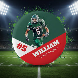 オーダーメイド フォト スポーツ ボタン/ピン サッカー 缶バッジ