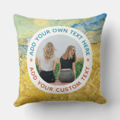 オーダーメイド フォト & テキスト ホーム デコ - パーソナライズ ギフト クッション (裏面)