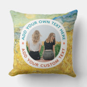 オーダーメイド フォト & テキスト ホーム デコ - パーソナライズ ギフト クッション (正面)