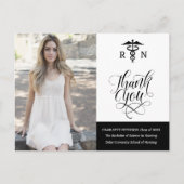 オーダーメイド フォト ナース 卒業 ありがとう ポストカード (正面)