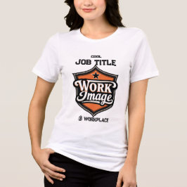 オーダーメイド フォト パーソナライズド 職位 & 職場 トライブレンドTシャツ