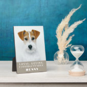 オーダーメイド フォト ペット ロス 犬 追悼 記念品 現代 フォトプラーク (側面)