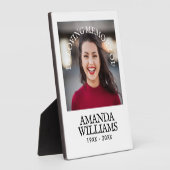 オーダーメイド フォト メモリアル モダン フォトプラーク (側面)