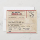 オーダーメイド フォト ヴィンテージ ウェディング オールドファッション 招待状 (正面)