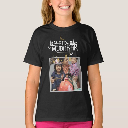 オーダーメイド フォト 写真 友達 家族 Tシャツ (正面)