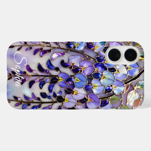 オーダーメイド フジの花のスマホケース Case-Mate iPhoneケース (裏面 (横))