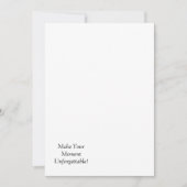 オーダーメイド フラット アナウンスメント カード (正面)