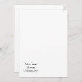 オーダーメイド フラット アナウンスメント カード (正面/裏面)