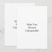 オーダーメイド フラット アナウンスメント カード (正面/裏面)