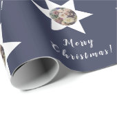 オーダーメイド フラワーアーティスト フォト 「メリークリスマス」 バイオレット ラッピングペーパー (ロールコーナー)