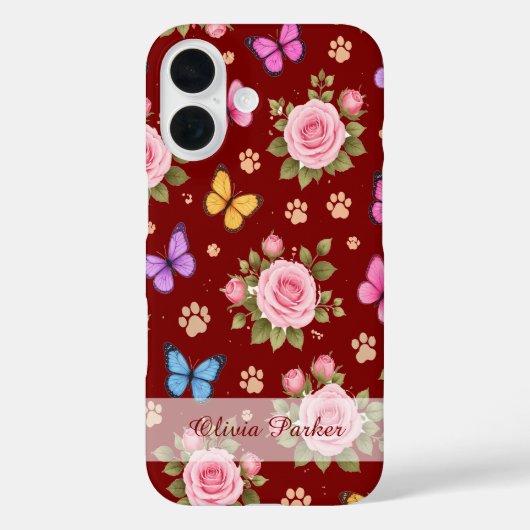 オーダーメイド フラワーパウプリント スマホケース Case-Mate iPhoneケース (裏面)
