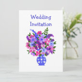 オーダーメイド フラワーパワー ウェディング 招待状 (スタンド正面)