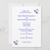 オーダーメイド フラワーパワー ウェディング 招待状 (裏面)