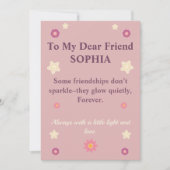 オーダーメイド フラワー フレンドシップ 名言 招待状 (正面)