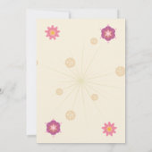 オーダーメイド フラワー フレンドシップ 名言 招待状 (裏面)