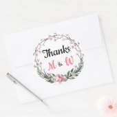 オーダーメイド フラワー 感謝 ラウンドシール (封筒)