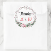 オーダーメイド フラワー 感謝 ラウンドシール (バッグ)