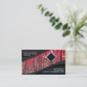 オーダーメイド フランス製コンピュータービジネスカード 名刺 (スタンド正面)