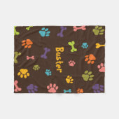 オーダーメイド フリース 犬用ブランケット (正面(横))
