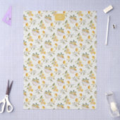オーダーメイド フレンチカントリー レモン柄 モノグラム 薄葉紙 (クラフト)