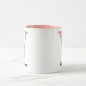 オーダーメイド フローラルイニシャル ネーム マグ 母の日ギフト (中央)