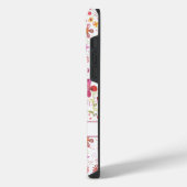 オーダーメイド フローラル 水彩画 iPhoneケース (左側面)