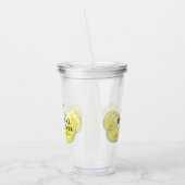 オーダーメイド ブライダルシャワー レモン ウォーターカラー ギフト アクリルタンブラー (左)