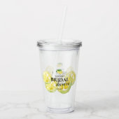 オーダーメイド ブライダルシャワー レモン ウォーターカラー ギフト アクリルタンブラー (裏面)