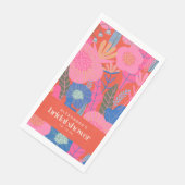 オーダーメイド ブライダルシャワー 大胆 花柄 ピンク 赤 おしゃれ (コーナー)