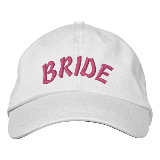 オーダーメイド ブライド ベースボール キャップ 刺繍入り (正面)
