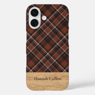 オーダーメイド ブラウンタータンチェック iPhoneケース iPhone 16ケース